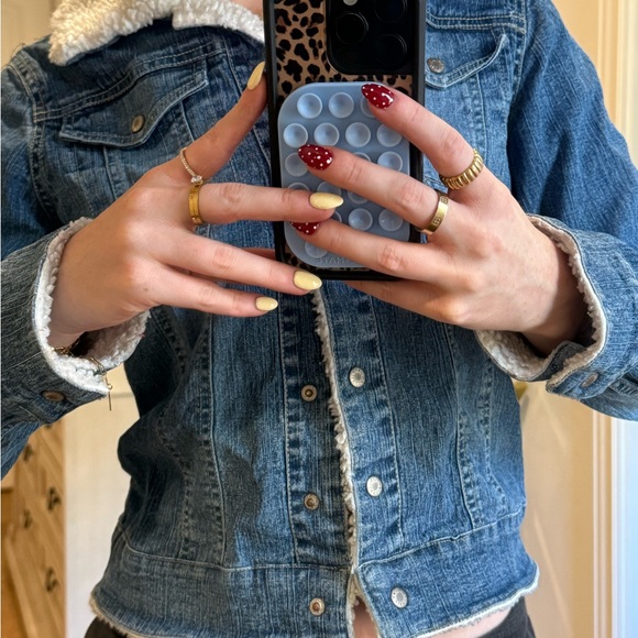 Vanilla Star Blue Denim Jacket with Sherpa Lining - Picture 1 of 3